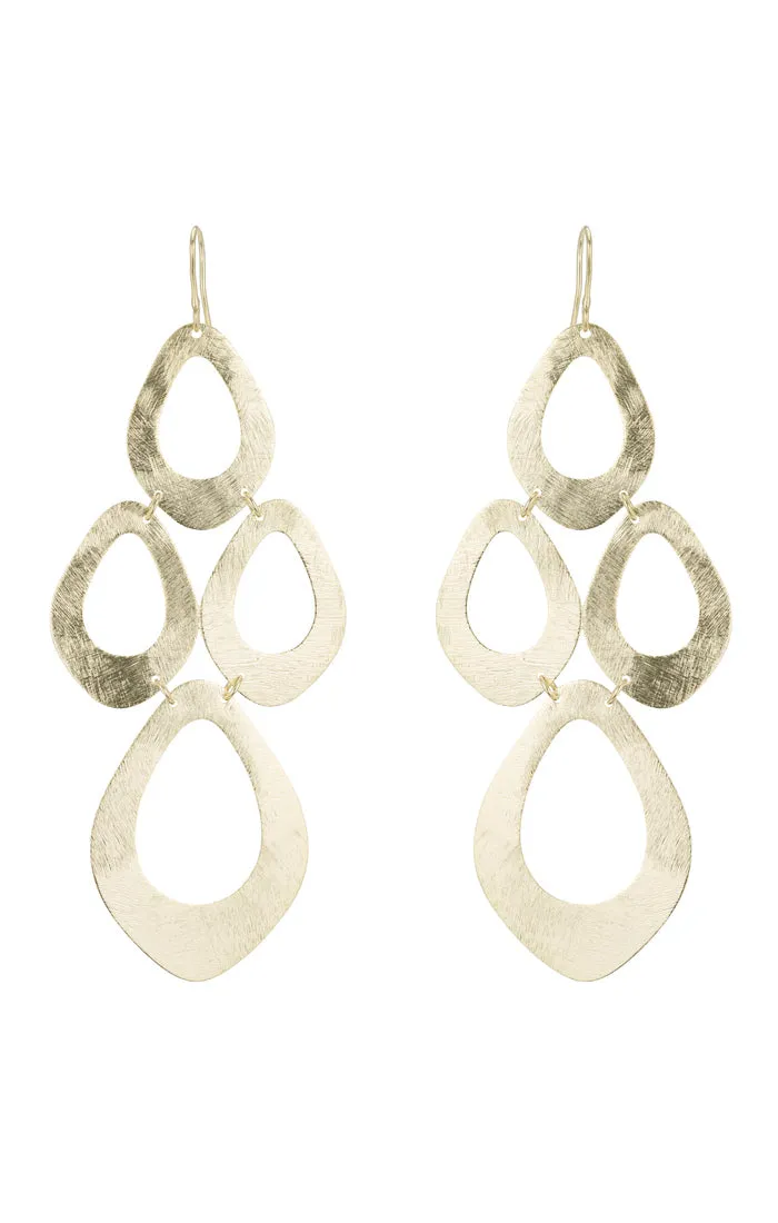 Rashi Multi Diamond Shape Chandelier Earrings