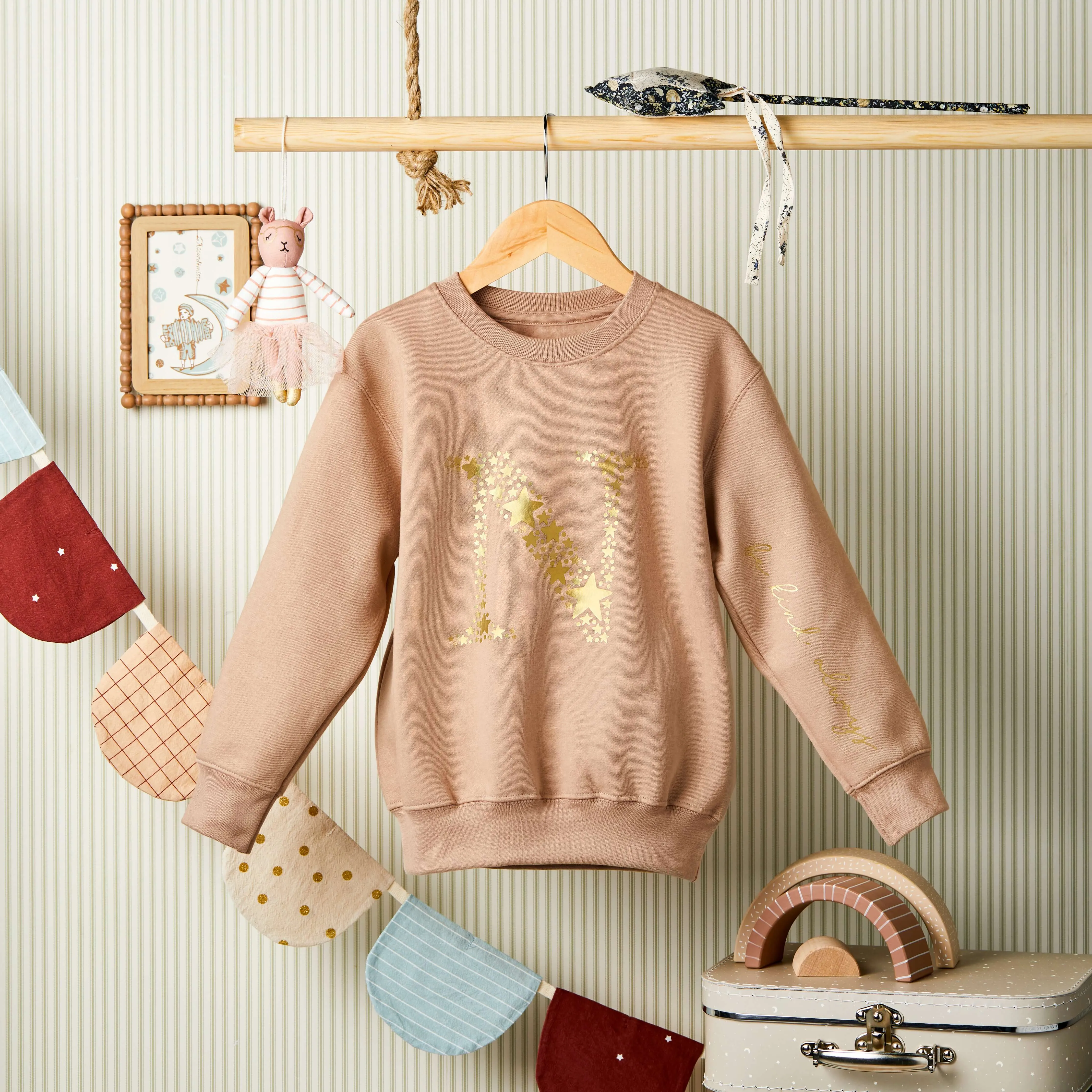 Secret Message Jumper - Blush Pink