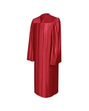 Shiny Red Bachelors Graduation Gown - College & University