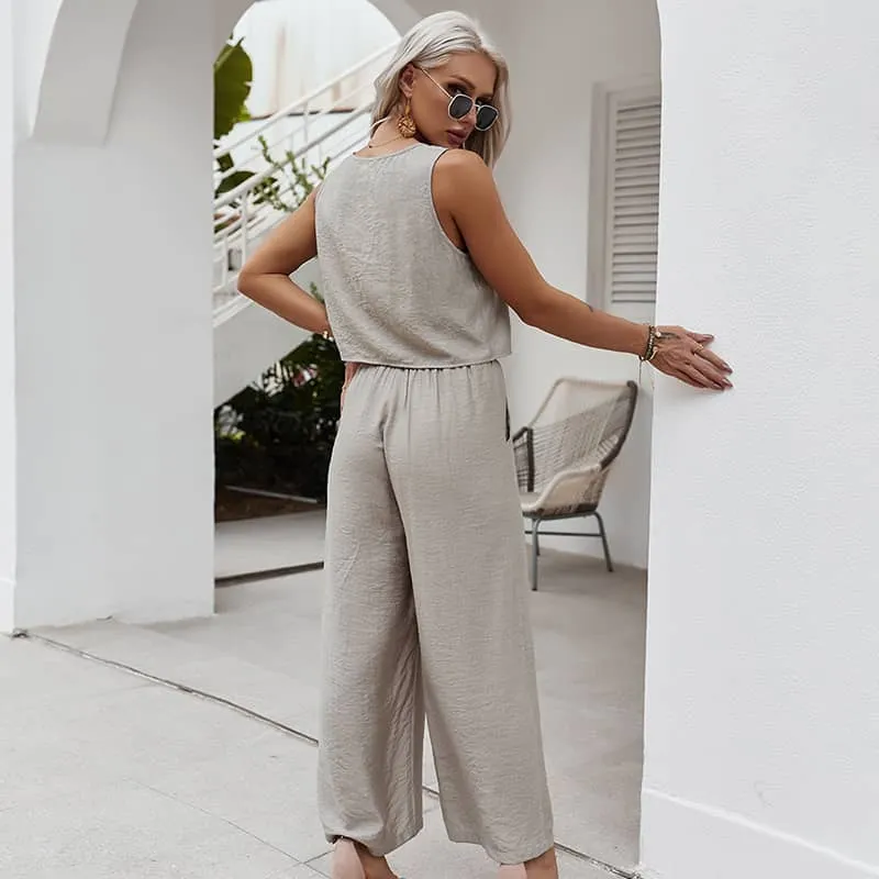 Spring and summer women's casual all-match suit