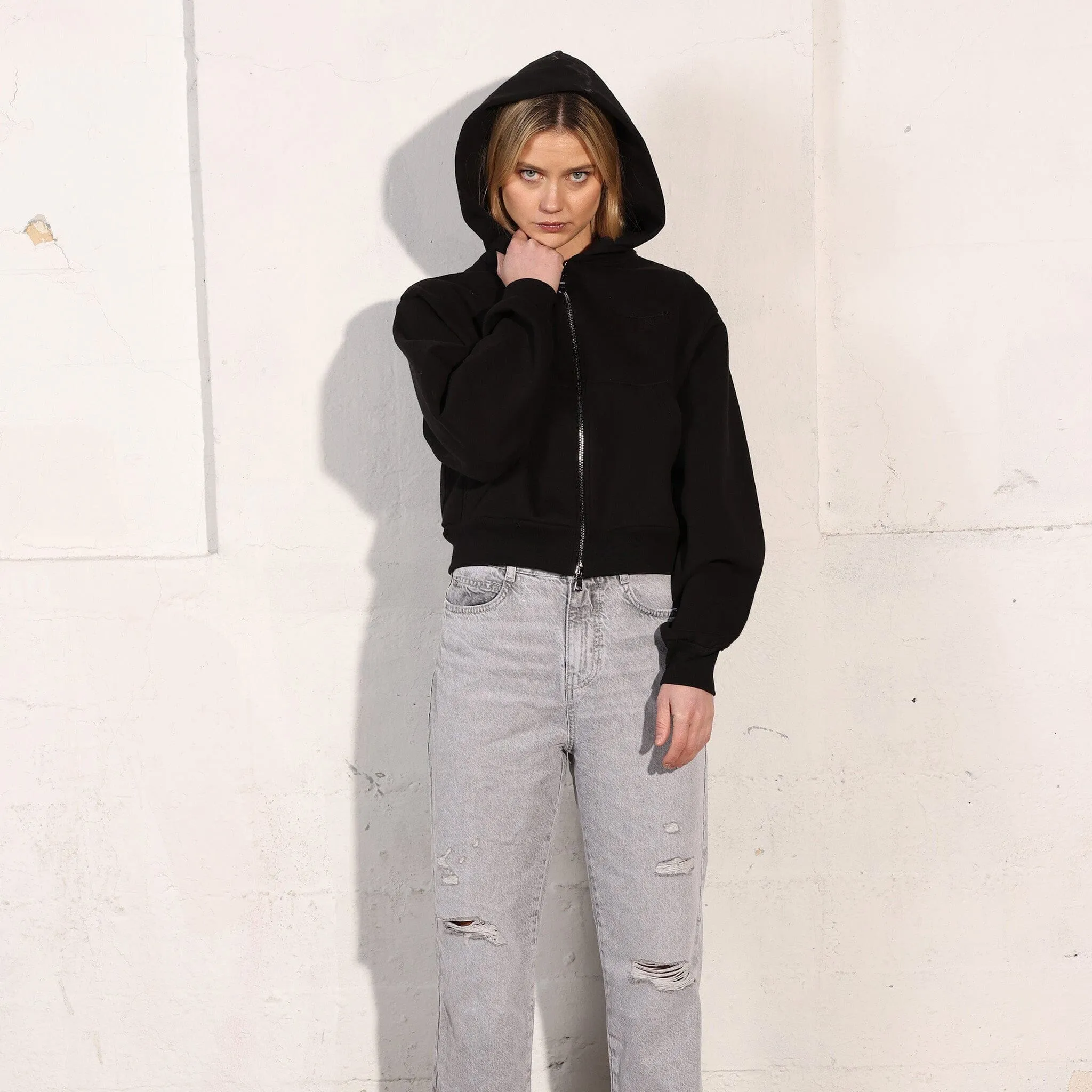 The Essential Bleecker Crop Double Zip