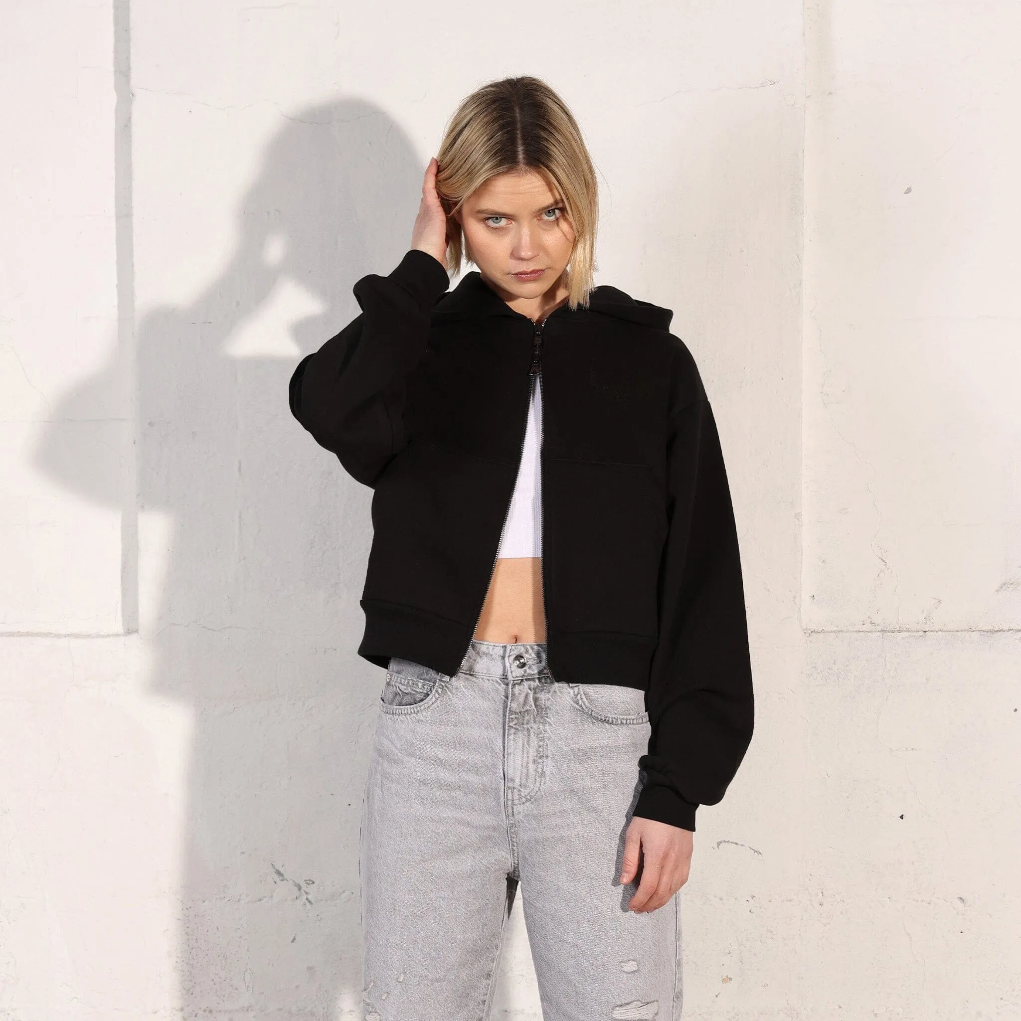 The Essential Bleecker Crop Double Zip