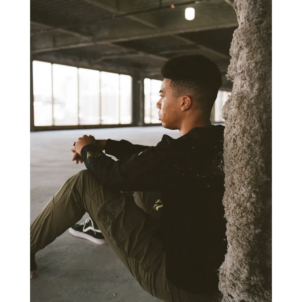 Utility Fashion Sweatshirt - Black