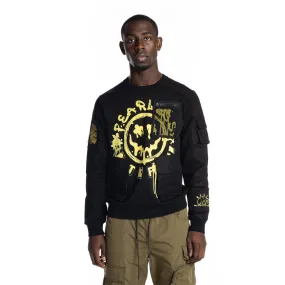 Utility Fashion Sweatshirt - Black