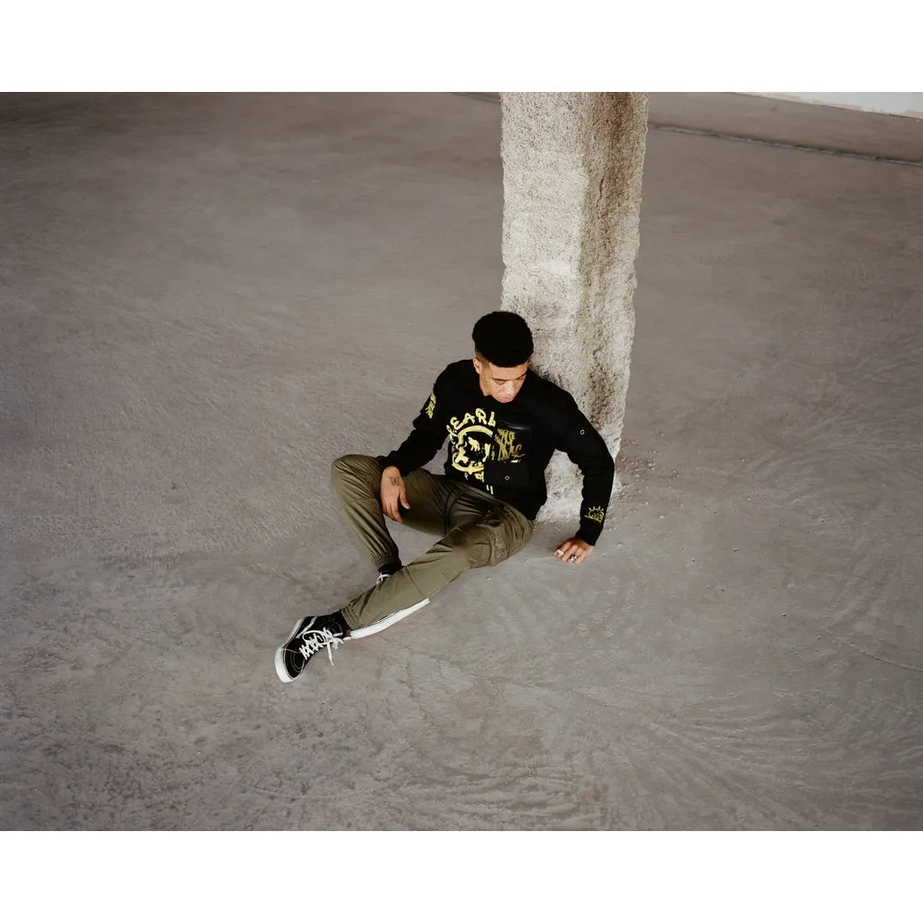 Utility Fashion Sweatshirt - Black
