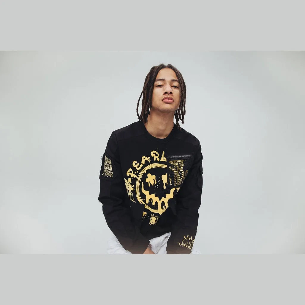 Utility Fashion Sweatshirt - Black