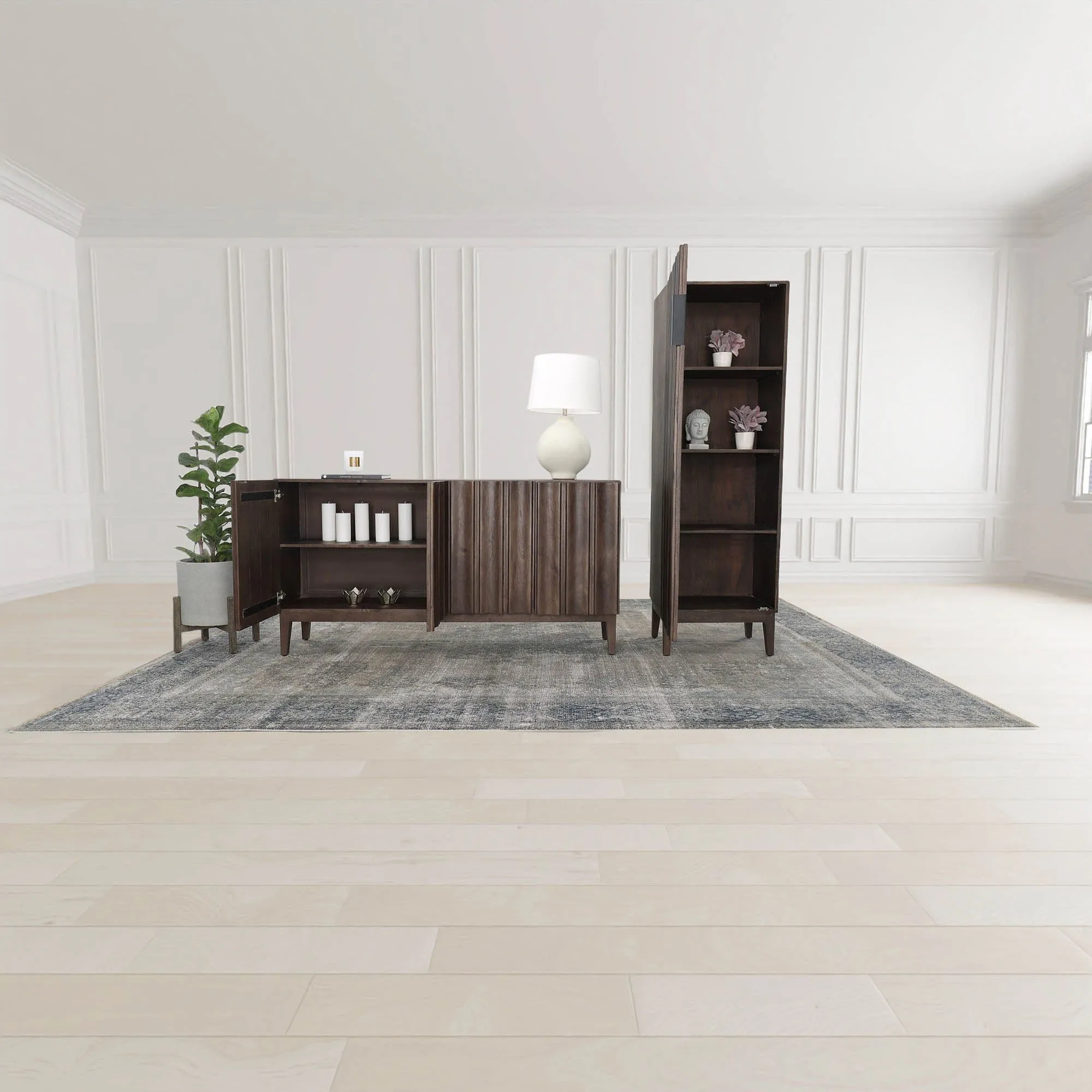 Vertical sideboard